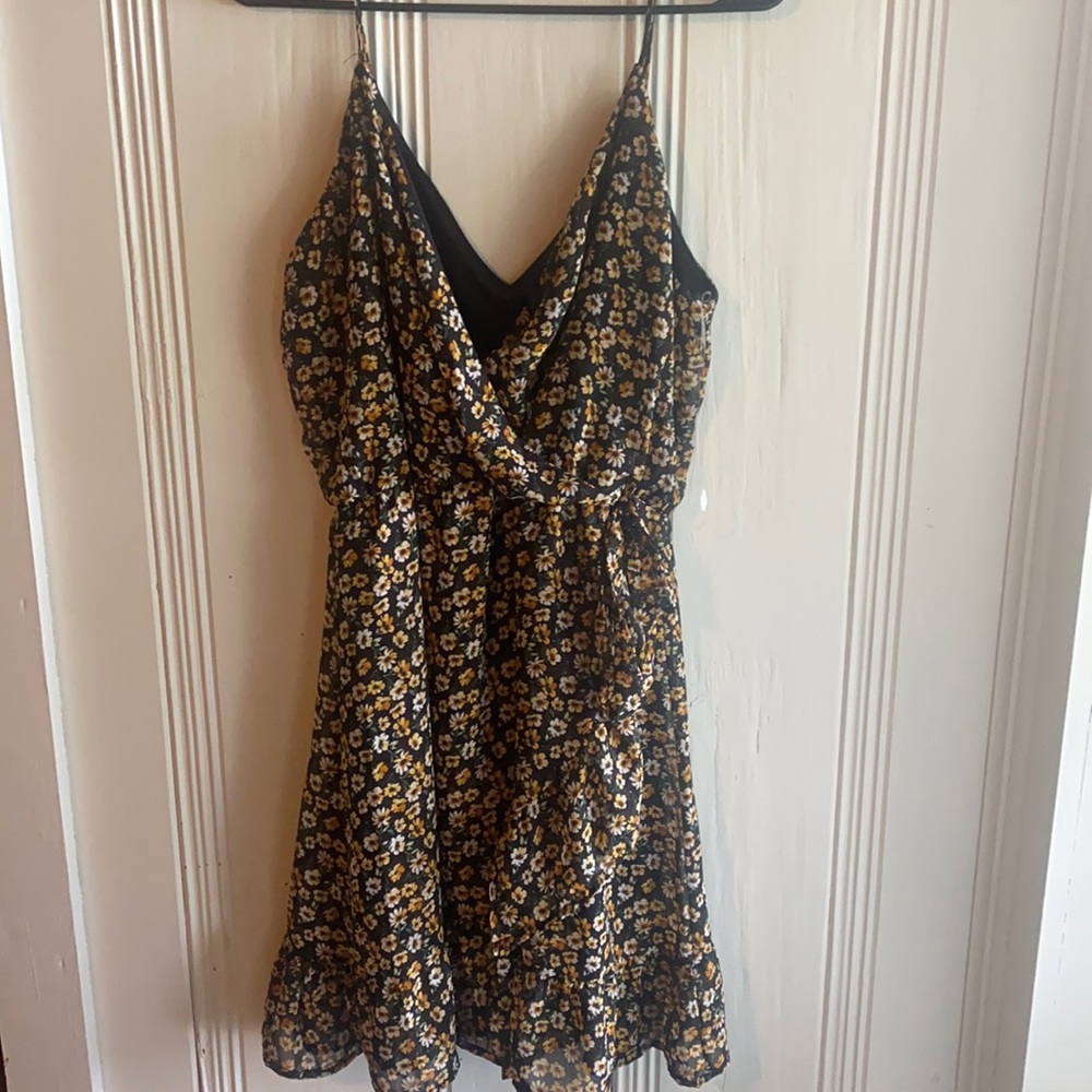 Spaghetti strap floral dress
